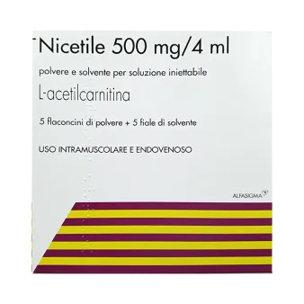 Ницетил ампулы, 0,5г + 4мл р-ль №5