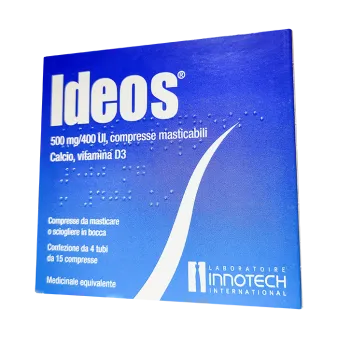 Идеос (Кальция карбонат, Колекальциферол) таблетки жевательные №60 (4*15)