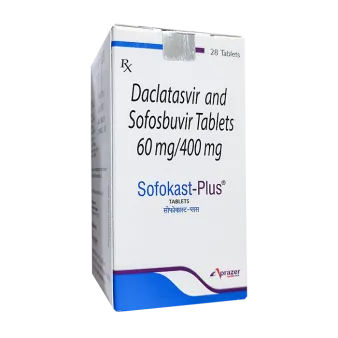 Софокаст Плюс (Sofokast Plus) Софосбувир Даклатасвир Aprazer 400мг 60мг табл. №28